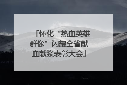 怀化“热血英雄群像”闪耀全省献血献浆表彰大会