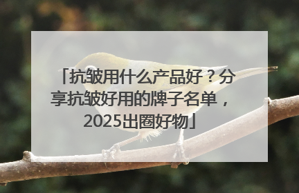 抗皱用什么产品好？分享抗皱好用的牌子名单，2025出圈好物