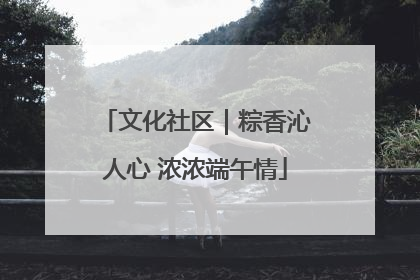 文化社区｜粽香沁人心 浓浓端午情