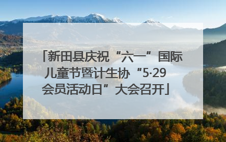 新田县庆祝“六一”国际儿童节暨计生协“5·29会员活动日”大会召开
