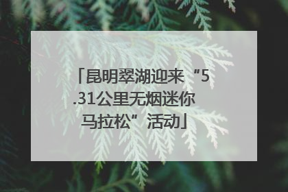 昆明翠湖迎来“5.31公里无烟迷你马拉松”活动