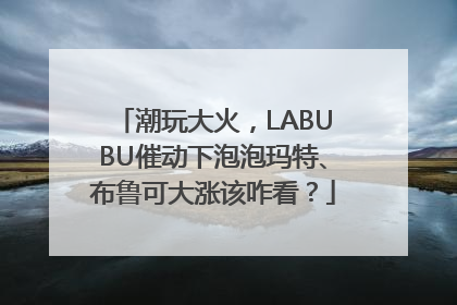 潮玩大火，LABUBU催动下泡泡玛特、布鲁可大涨该咋看？