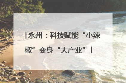 永州：科技赋能“小辣椒”变身“大产业”