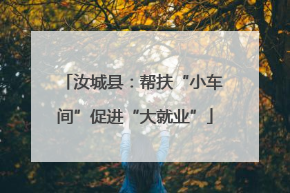 汝城县：帮扶“小车间”促进“大就业”
