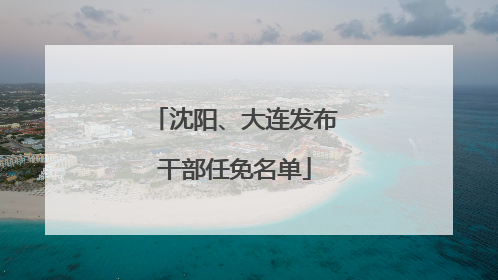 沈阳、大连发布干部任免名单