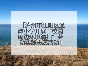 泸州市江阳区通滩小学开展“校园周边环境清扫”劳动实践志愿活动