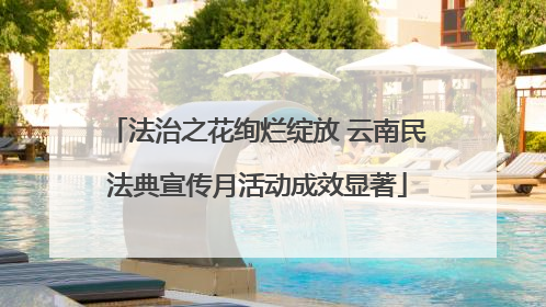 法治之花绚烂绽放 云南民法典宣传月活动成效显著