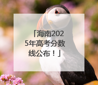 海南2025年高考分数线公布！