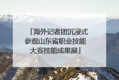 海外记者团沉浸式参观山东省职业技能大赛技能成果展