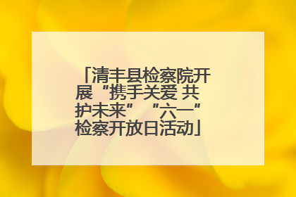清丰县检察院开展“携手关爱 共护未来”“六一”检察开放日活动