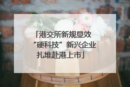 港交所新规显效 “硬科技”新兴企业扎堆赴港上市