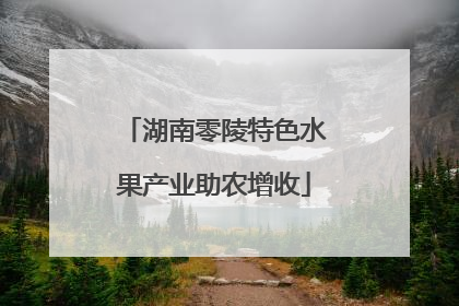 湖南零陵特色水果产业助农增收