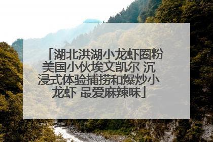 湖北洪湖小龙虾圈粉美国小伙埃文凯尔 沉浸式体验捕捞和爆炒小龙虾 最爱麻辣味