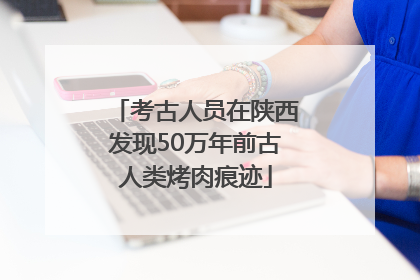 考古人员在陕西发现50万年前古人类烤肉痕迹