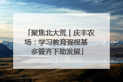 聚焦北大荒｜庆丰农场：学习教育强根基 多管齐下助发展