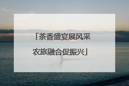 茶香盛宴展风采 农旅融合促振兴