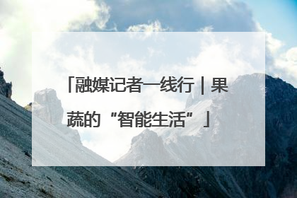 融媒记者一线行｜果蔬的“智能生活”