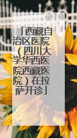 西藏自治区医院（四川大学华西医院西藏医院）在拉萨开诊