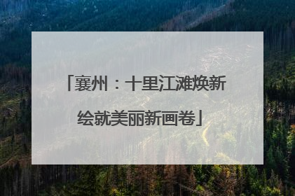 襄州：十里江滩焕新 绘就美丽新画卷