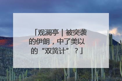 观澜亭｜被突袭的伊朗，中了美以的“双簧计”？