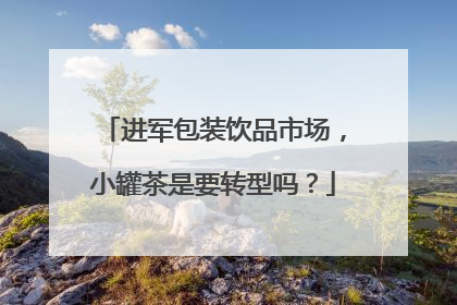进军包装饮品市场，小罐茶是要转型吗？