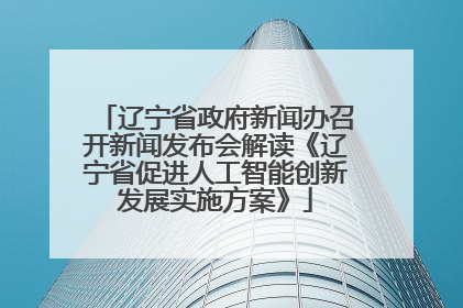 辽宁省政府新闻办召开新闻发布会解读《辽宁省促进人工智能创新发展实施方案》