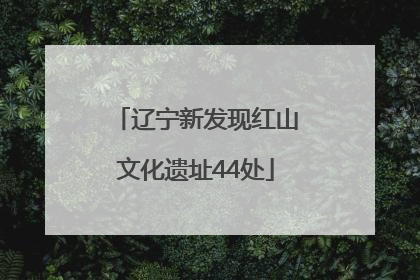 辽宁新发现红山文化遗址44处