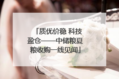质优价稳 科技盈仓——中储粮夏粮收购一线见闻