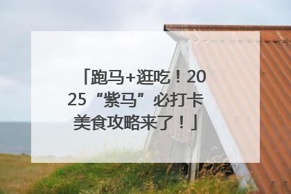 跑马+逛吃！2025“紫马”必打卡美食攻略来了！