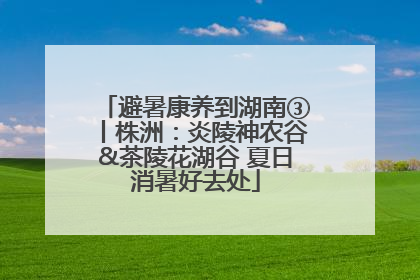 避暑康养到湖南③丨株洲：炎陵神农谷&茶陵花湖谷 夏日消暑好去处