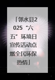 邻水县2025“六五”环境日宣传活动点燃全民环保热情