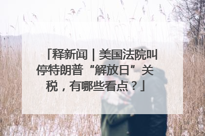 释新闻｜美国法院叫停特朗普“解放日”关税，有哪些看点？