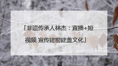 非遗传承人林杰：直播+短视频 宣传建窑建盏文化