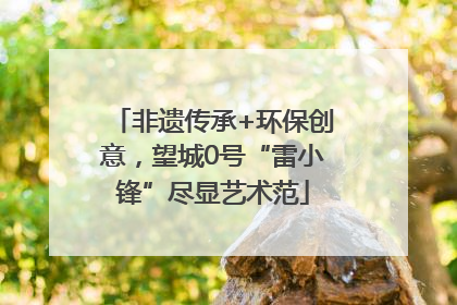 非遗传承+环保创意，望城0号“雷小锋”尽显艺术范