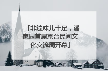 非遗味儿十足，潘家园首届京台民间文化交流周开幕