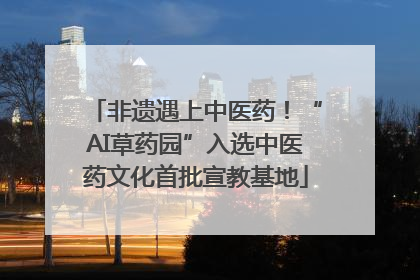 非遗遇上中医药！“AI草药园”入选中医药文化首批宣教基地