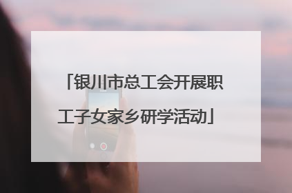 银川市总工会开展职工子女家乡研学活动
