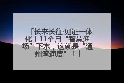 长来长往·见证一体化丨11个月“智慧渔场”下水，这就是“通州湾速度”！