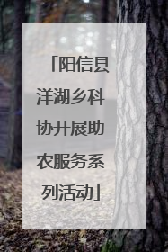 阳信县洋湖乡科协开展助农服务系列活动