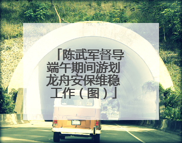 陈武军督导端午期间游划龙舟安保维稳工作（图）