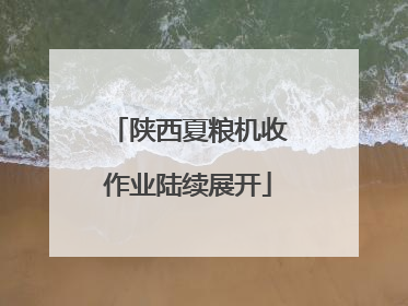 陕西夏粮机收作业陆续展开