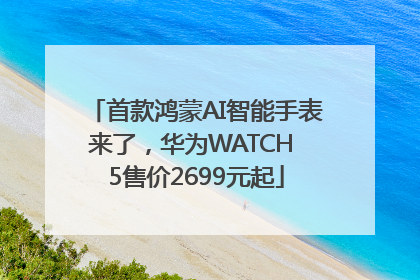 首款鸿蒙AI智能手表来了，华为WATCH 5售价2699元起