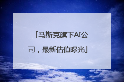 马斯克旗下AI公司，最新估值曝光