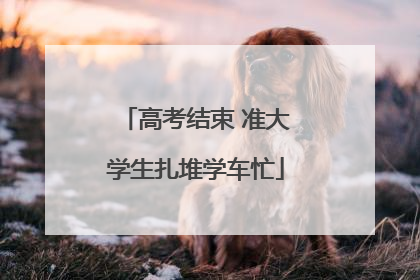 高考结束 准大学生扎堆学车忙