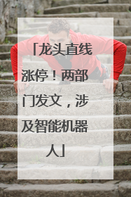 龙头直线涨停！两部门发文，涉及智能机器人