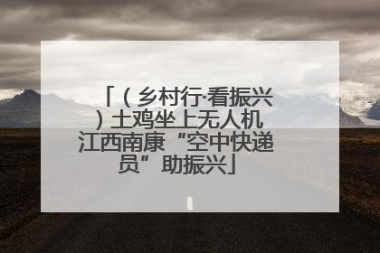 （乡村行·看振兴）土鸡坐上无人机 江西南康“空中快递员”助振兴