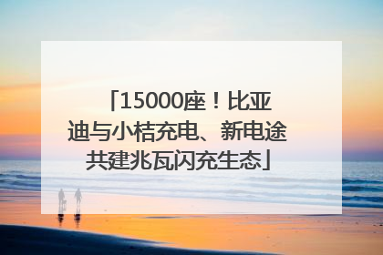 15000座！比亚迪与小桔充电、新电途共建兆瓦闪充生态