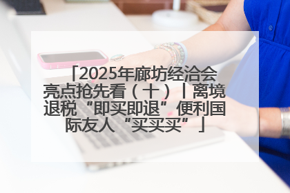 2025年廊坊经洽会亮点抢先看（十）丨离境退税“即买即退”便利国际友人“买买买”