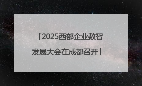 2025西部企业数智发展大会在成都召开