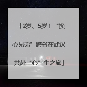 2岁、5岁！“换心兄弟”跨省在武汉共赴“心”生之旅